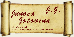 Junoša Gotovina vizit kartica